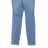HOLLISTER High Rise Distressed Womens Jeans Blue Slim Skinny Stone Wash W29 L28