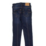 TRUE RELIGION Halle Womens Jeans Blue Slim Skinny Stone Wash W24 L29