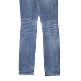 HOLLISTER Erin Distressed Womens Jeans Blue Slim Skinny Stone Wash W24 L33