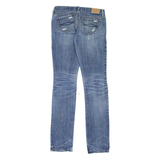 HOLLISTER Erin Distressed Womens Jeans Blue Slim Skinny Stone Wash W24 L33