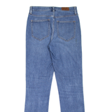 LANDS END Womens Jeans Blue Slim Straight Stone Wash W27 L32