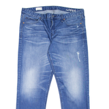 GAP 1969 Womens Jeans Blue Regular Straight Stone Wash W36 L28