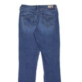 LEVI'S Mid Rise Womens Jeans Blue Slim Straight Stone Wash W28 L31
