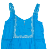 MONSOON BEACH Womens Camisole Top Blue V-Neck Sleeveless S