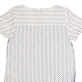 FAT FACE Womens Printed Top Blue Floral UK 10