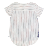 FAT FACE Womens Printed Top Blue Floral UK 10