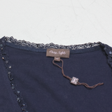 PHASE EIGHT Shawl Womens Top Blue 3/4 Sleeve UK 10