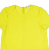 WHISTLES Womens Top Yellow UK 12