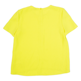 WHISTLES Womens Top Yellow UK 12