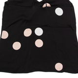 JIGSAW Womens Camisole Vest Black V-Neck Sleeveless Polka Dot UK 12