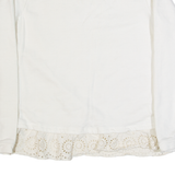JOULES Womens Top White Long Sleeve UK 10