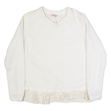JOULES Womens Top White Long Sleeve UK 10