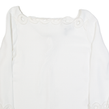 MASSIMO DUTTI Womens Top White Long Sleeve S