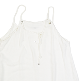 MASSIMO DUTTI Womens Camisole Top Cream Sleeveless M