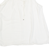 MASSIMO DUTTI Womens Camisole Top Cream Sleeveless M