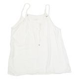 MASSIMO DUTTI Womens Camisole Top Cream Sleeveless M