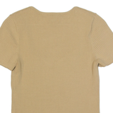 & OTHER STORIES LOS ANGELES ATELIER Womens Top Beige V-Neck S