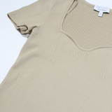 & OTHER STORIES LOS ANGELES ATELIER Womens Top Beige V-Neck S