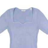JACK WILLS Womens Top Blue V-Neck UK 10