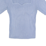 JACK WILLS Womens Top Blue V-Neck UK 10