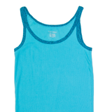 CALVIN KLEIN Womens Bardot Vest Blue Sleeveless M