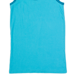 CALVIN KLEIN Womens Bardot Vest Blue Sleeveless M