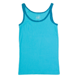 CALVIN KLEIN Womens Bardot Vest Blue Sleeveless M