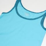 CALVIN KLEIN Womens Bardot Vest Blue Sleeveless M