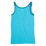 CALVIN KLEIN Womens Bardot Vest Blue Sleeveless M