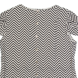 PHASE EIGHT Womens Printed Top White Off Shoulder Chevron UK 18