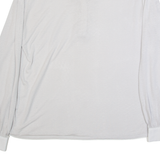 MONSOON Womens Top Grey Long Sleeve Linen UK 14