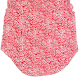 DKNY Womens Printed Shirt Red High Neck Sleeveless Crazy Pattern M