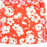 ICEBERG Womens Printed Top Red V-Neck Sleeveless Floral M
