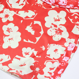 ICEBERG Womens Printed Top Red V-Neck Sleeveless Floral M