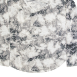 HOLLISTER Tie-Dye Womens Top Grey Long Sleeve S