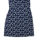 LAURA ASHLEY Womens Day Dress Blue Floral Sleeveless Knee Length UK 8