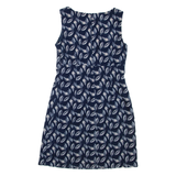 LAURA ASHLEY Womens Day Dress Blue Floral Sleeveless Knee Length UK 8