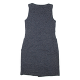 LAURA ASHLEY Womens Jacket Dress Grey Sleeveless Knee Length UK 12