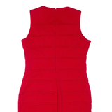 CALVIN KLEIN Womens Pencil Dress Red Sleeveless Knee Length M