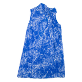 DKNY Womens Day Dress Blue Sleeveless Knee Length M