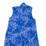 DKNY Womens Day Dress Blue Sleeveless Knee Length M