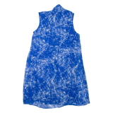 DKNY Womens Day Dress Blue Sleeveless Knee Length M