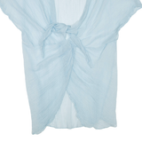 JIGSAW Womens Day Dress Blue Short Sleeve Short L
