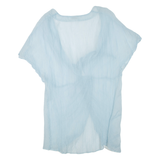 JIGSAW Womens Day Dress Blue Short Sleeve Short L