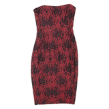 FRENCH CONNECTION Womens Mini Dress Red Floral Sleeveless Short UK 8