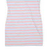 JOULES Premium Womens Day Dress White Striped Sleeveless Knee Length UK 14