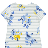 JOULES Womens T-Shirt Dress White Floral Short Sleeve Knee Length UK 14