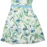 PHASE EIGHT Belted Womens Day Dress White Floral Sleeveless Knee Length UK 12