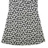 GAP Womens Day Dress Black Floral Sleeveless Short M