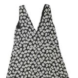 GAP Womens Day Dress Black Floral Sleeveless Short M